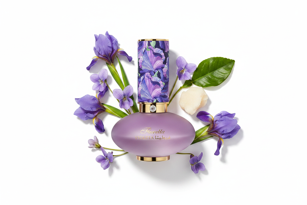 Le Chameau Floretta Violeta — Notes Flat Lay