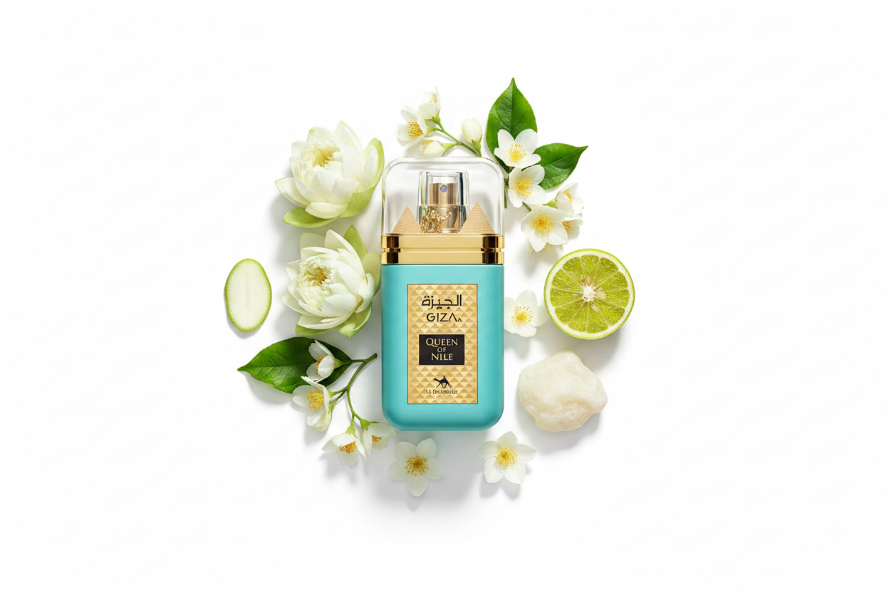 Le Chameau Giza Queen of Nile — Notes Flat Lay