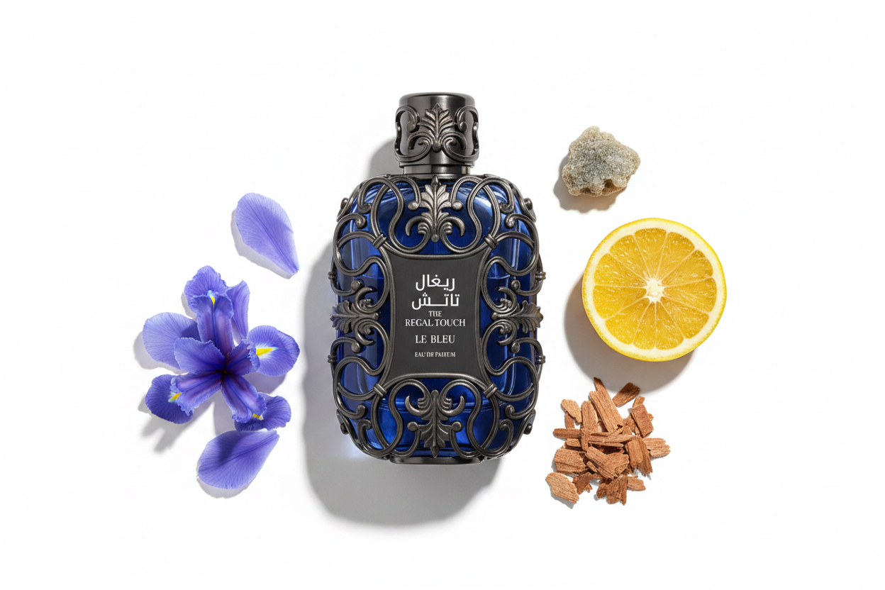 Le Chameau The Regal Touch Le Bleu — Notes Flat Lay