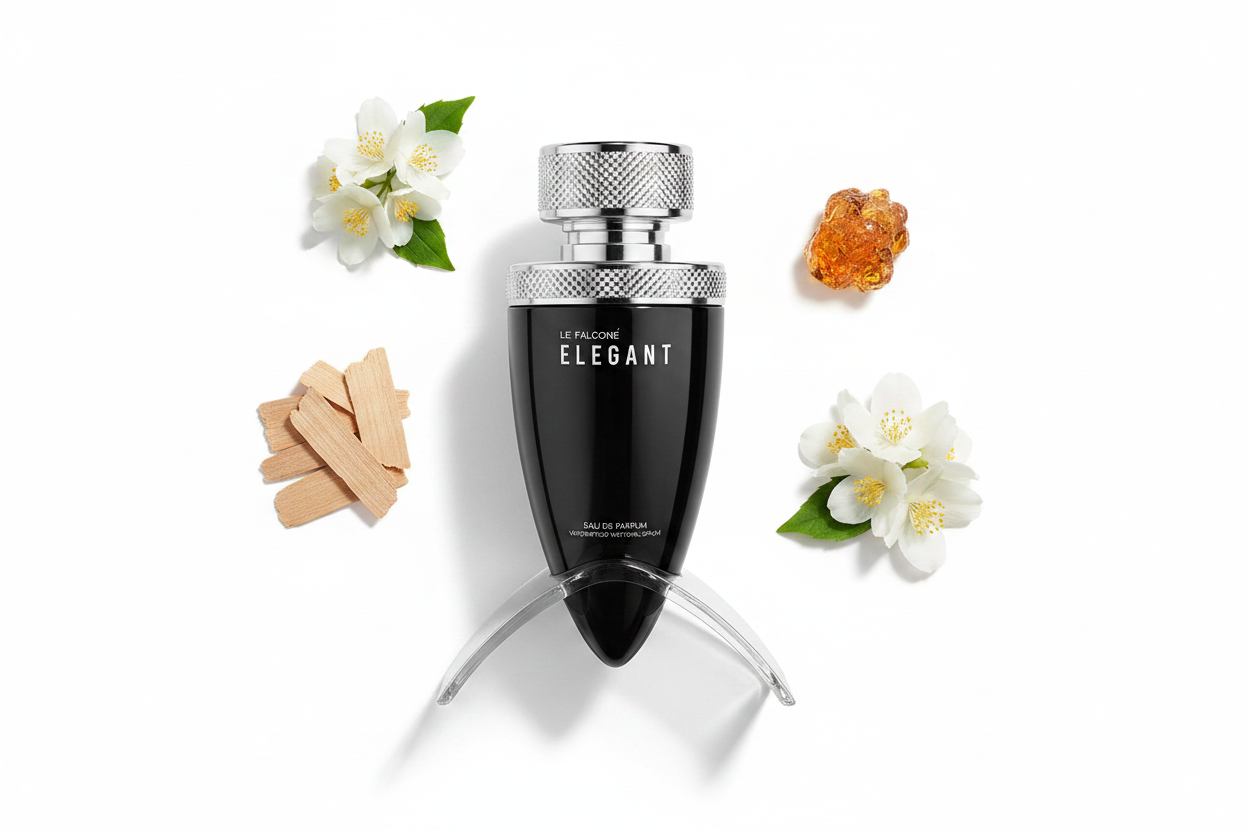 Le Falconé Elegant — Notes Flat Lay corregida