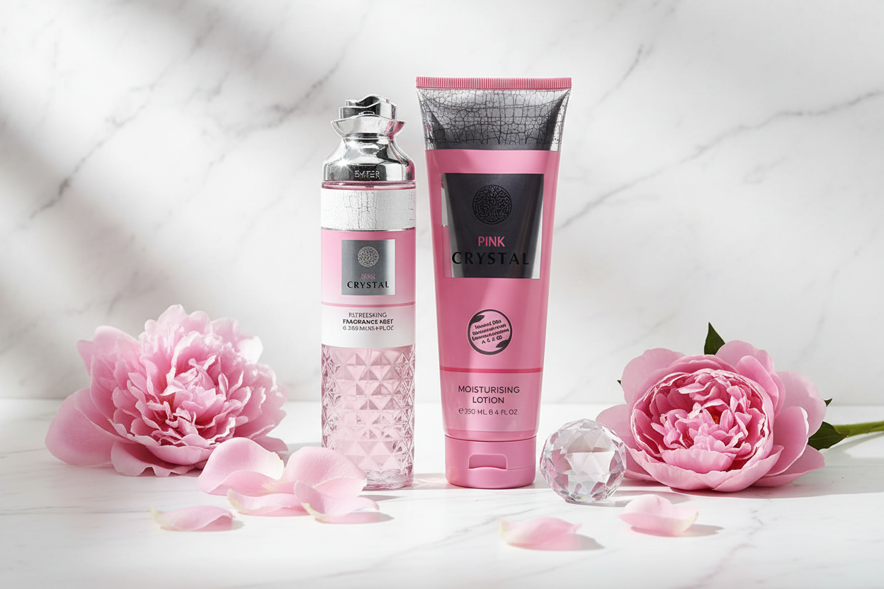 Pink Crystal Set — Editorial Image